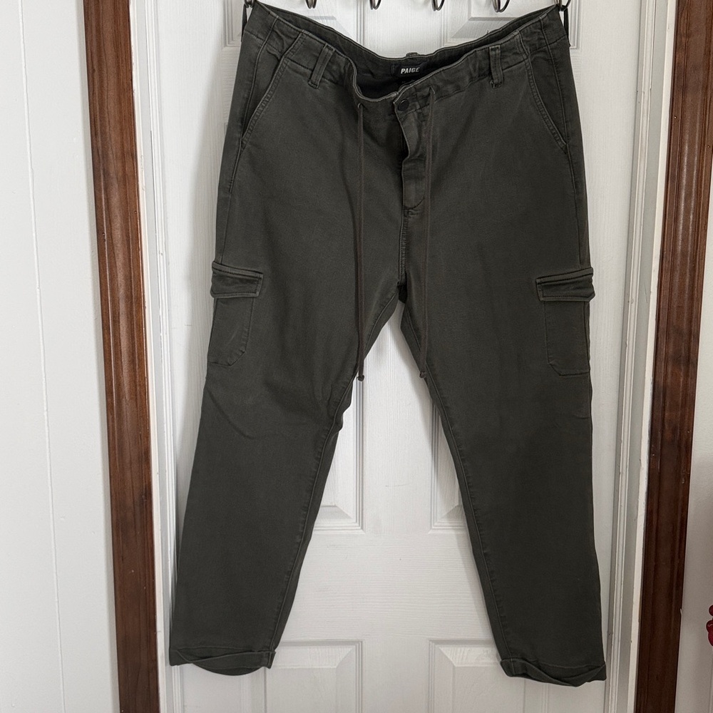 PAIGE Women’s Olive Cargo Pants